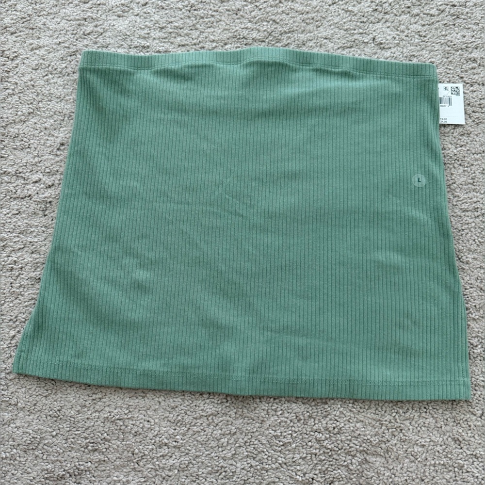Green Ribbed Women's Shirt